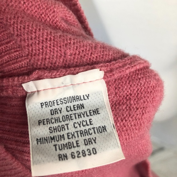 Lands End Lambswool Pullover Sweater V Neck Long S - Picture 7 of 7